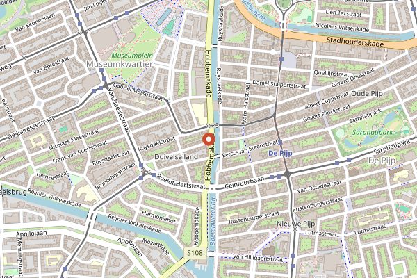 Map showing Jinweide in Amsterdam