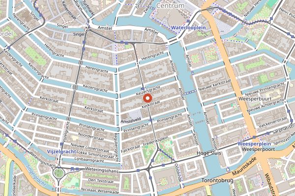 Map showing Tempo Doeloe in Amsterdam