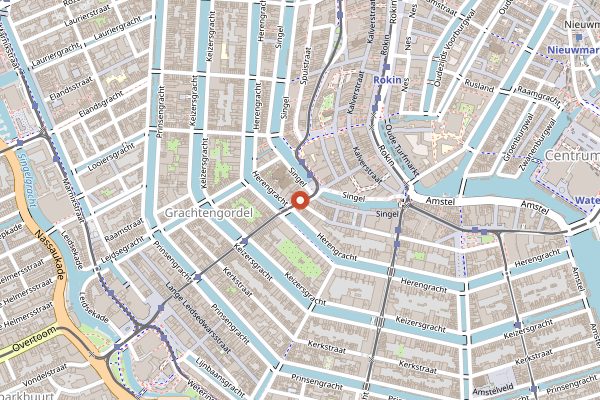 Map showing Frens Haringhandel in Amsterdam