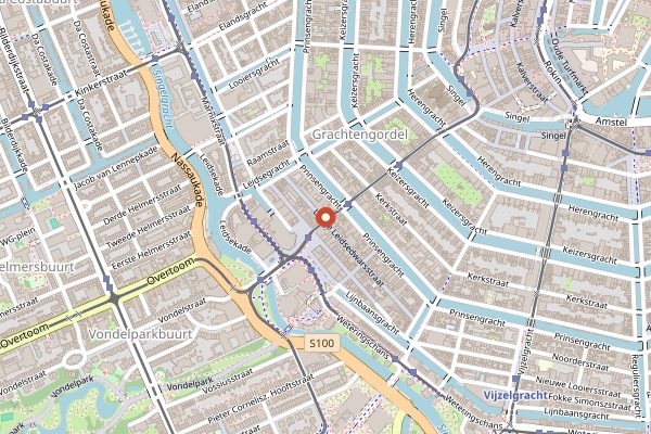Map showing Wok to Walk in Amsterdam
