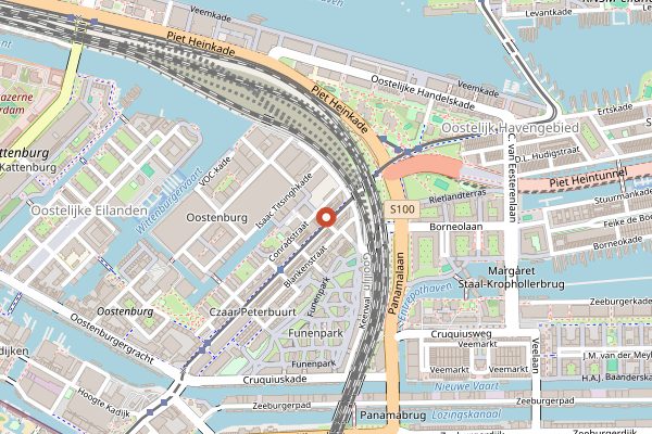 Map showing Charcuteria Barlotta in Amsterdam