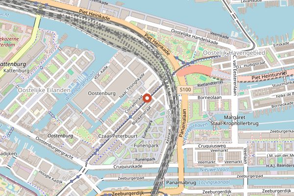 Map showing Wijnbar Boelen and Boelen in Amsterdam