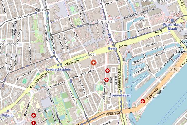 Map showing Bas Bakt in Rotterdam
