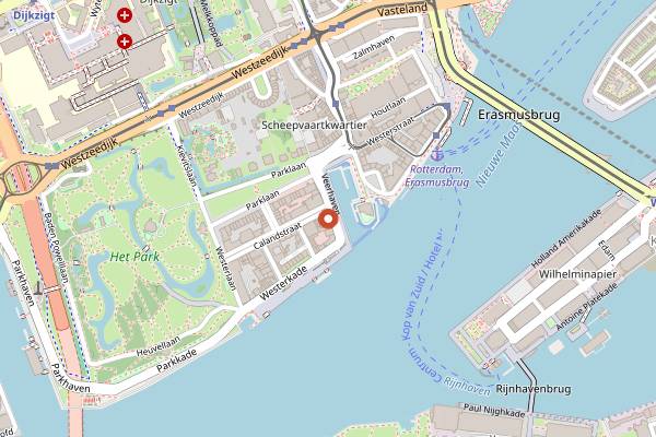 Map showing La Soiree in Rotterdam