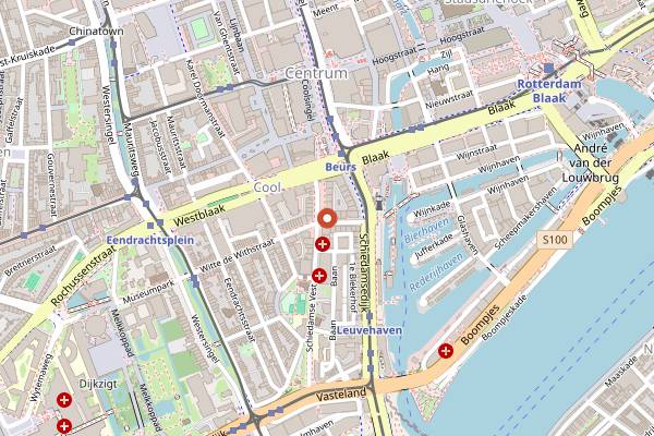 Map showing Proeflokaal Reijngoud in Rotterdam