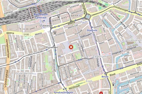 Map showing Bertmans in Rotterdam