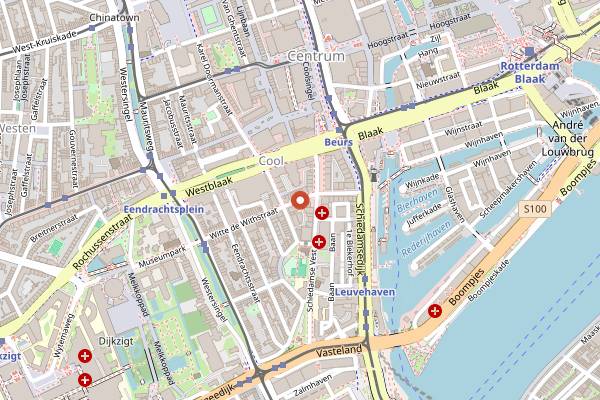 Map showing BY AMI in Rotterdam