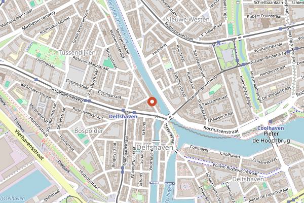 Map showing Ap Halen in Rotterdam