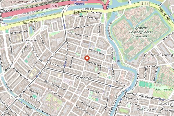 Map showing El Aviva Shoarma in Rotterdam