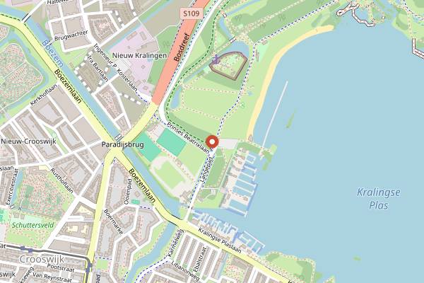 Map showing Beach House Kralingse Bos in Rotterdam