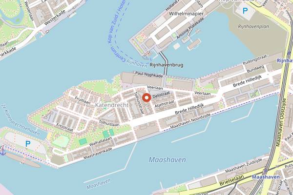 Map showing Kopi Soesoe in Rotterdam
