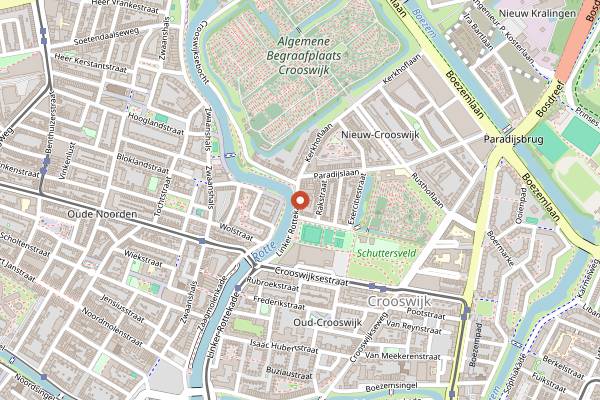 Map showing Man Met Bril Koffie Hotel in Rotterdam