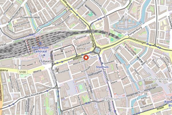 Map showing Sococo Koffiebar W70 in Rotterdam