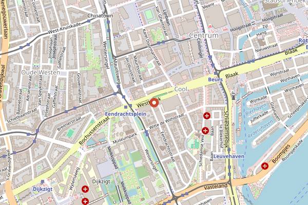 Map showing Frietboutique in Rotterdam