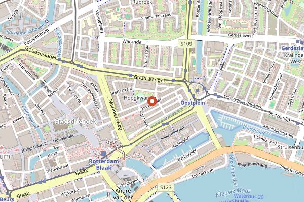 Map showing No10 Coffee in Rotterdam