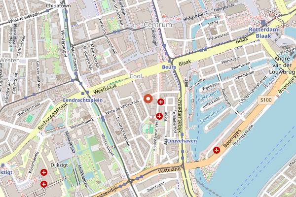 Map showing Bazar in Rotterdam
