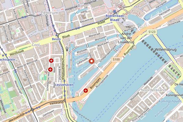 Map showing Harvest Coffee Brewers in Rotterdam