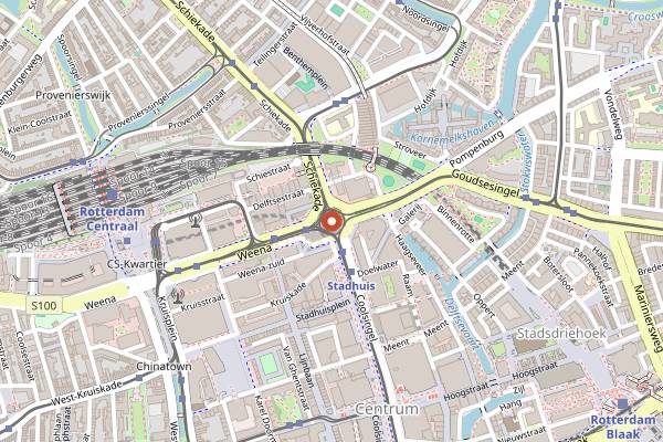 Map showing The Hague: Indonesian Rijsttafel Capital in Rotterdam