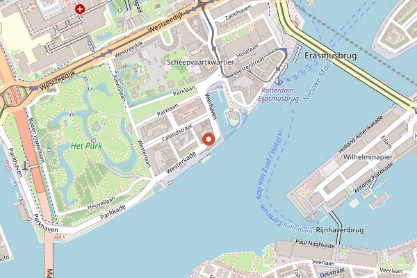 Map showing Zeezout in Rotterdam