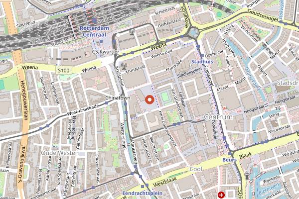 Map showing Rotterdam Food Festival in Rotterdam