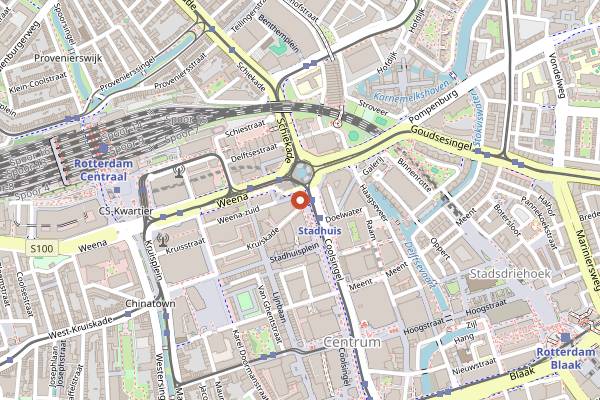 Map showing Joelia in Rotterdam