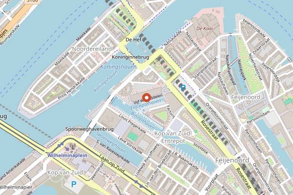 Map showing Tres in Rotterdam