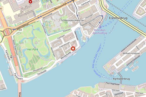 Map showing Zeezout in Rotterdam