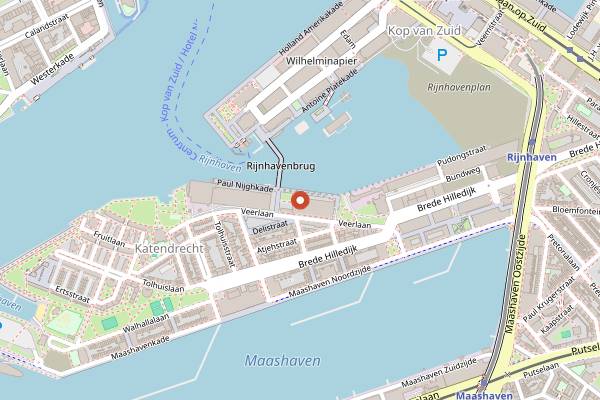 Map showing Kaapse Kaap in Rotterdam