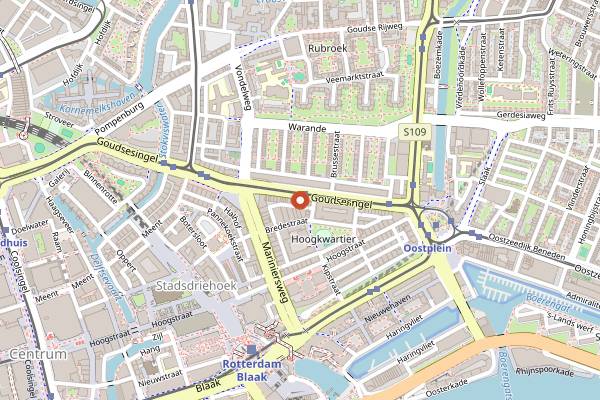Map showing Rotonde in Rotterdam