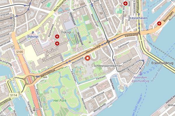 Map showing Mavis Late Night in Rotterdam