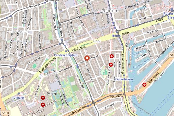 Map showing WORM in Rotterdam