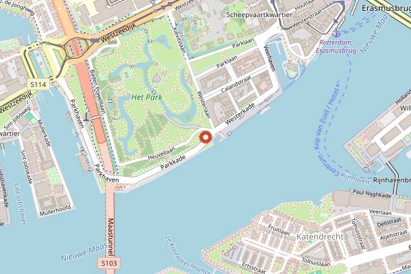 Map showing Ballentent in Rotterdam
