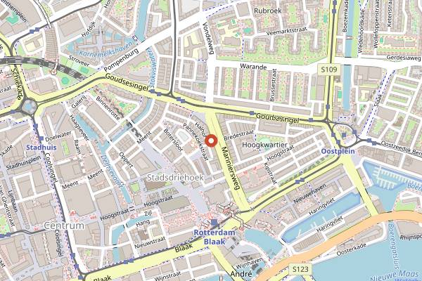 Map showing Botanero in Rotterdam