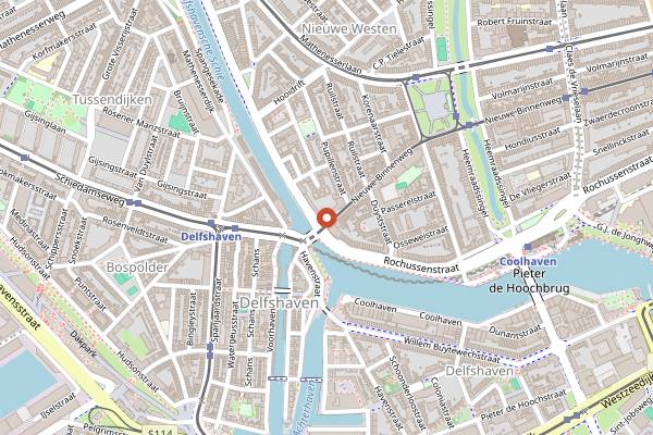 Map showing By Jarmusch in Rotterdam