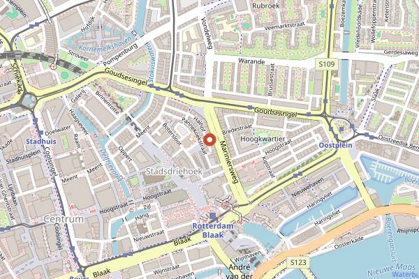 Map showing Crave Coffee and Bakery in Rotterdam