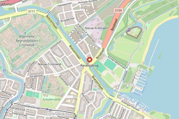 Map showing Grand Locale in Rotterdam