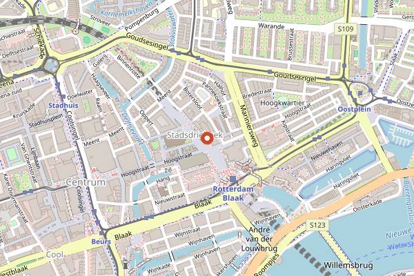 Map showing Loetje Rotterdam in Rotterdam