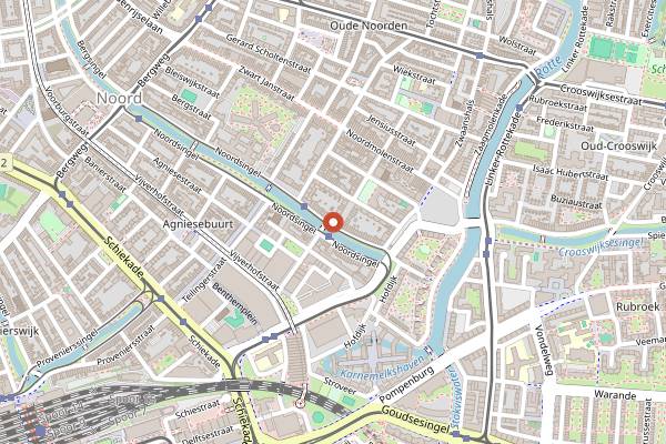 Map showing Mecca in Rotterdam