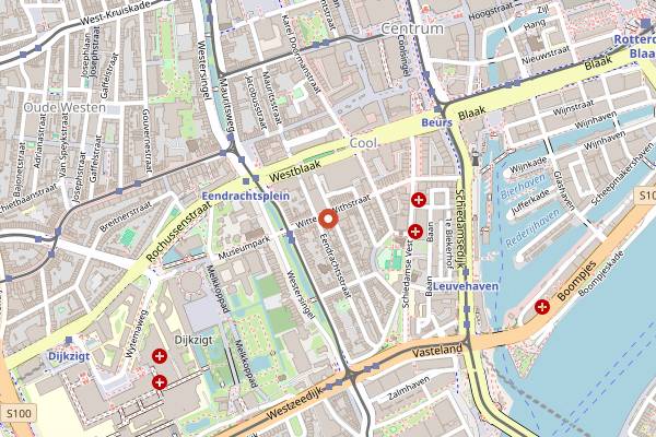 Map showing Ter Marsch & Co in Rotterdam