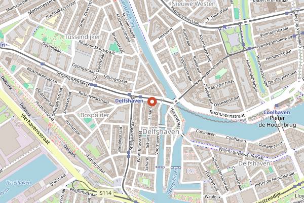 Map showing Zainab Roshni Mahal in Rotterdam