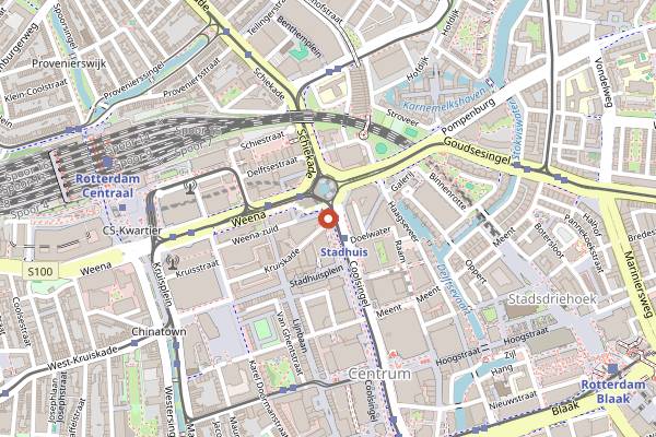 Map showing Haring Cart Centrum in Rotterdam
