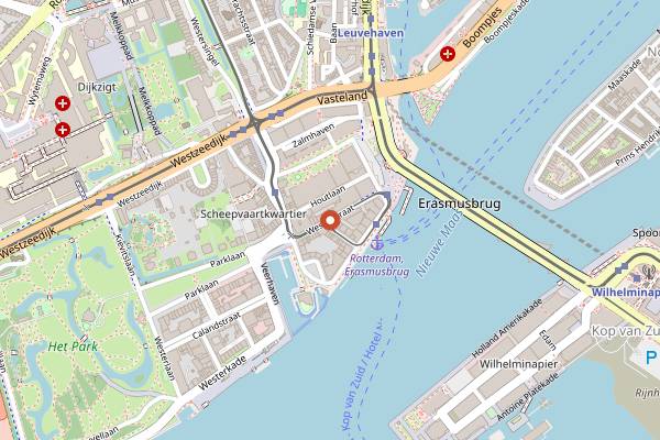 Map showing Surinamese Roti Shops, Westerstraat in Rotterdam