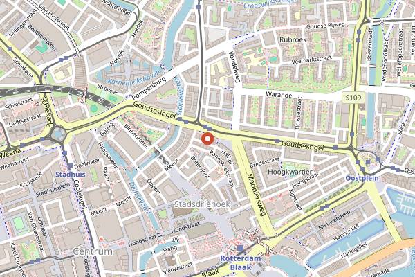 Map showing Proef bij Platenburg in Rotterdam