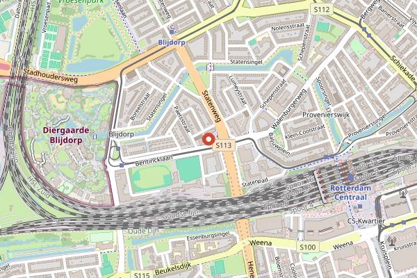 Map showing Wijnbar Walsjérot in Rotterdam