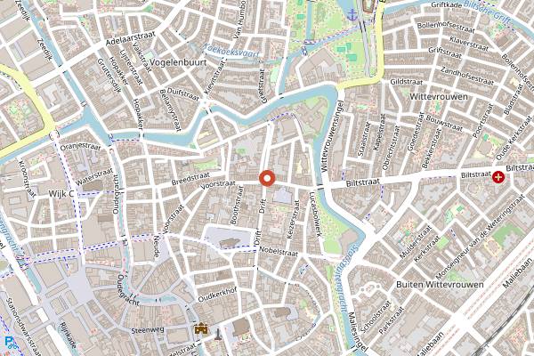 Map showing De Bakkerswinkel in Utrecht
