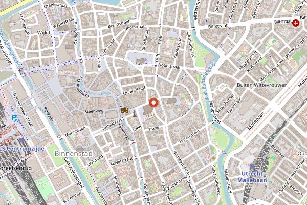 Map showing KLUTS in Utrecht