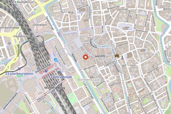 Map showing Belgisch Biercafe Olivier in Utrecht