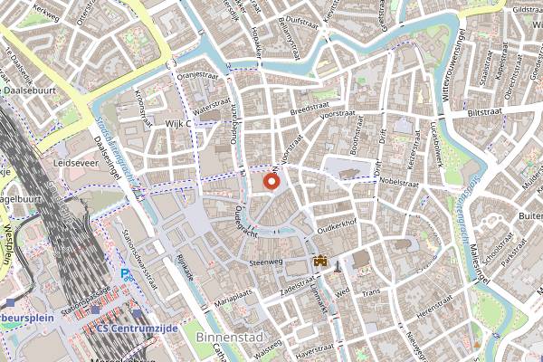 Map showing NODA Eetbar and Deli in Utrecht