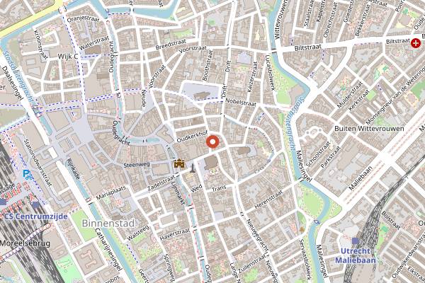 Map showing Anne&Max Domstraat in Utrecht