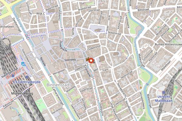 Map showing Grand Cafe Lebowski in Utrecht